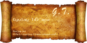Gyulay Tímea névjegykártya